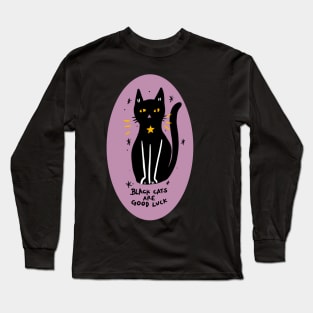 Black Cats Are Good Luck Long Sleeve T-Shirt